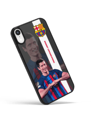 Custom Case HP Sepak Bola Lewandowski Barcelona