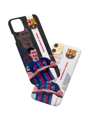 Custom Case HP Sepak Bola Lewandowski Barcelona